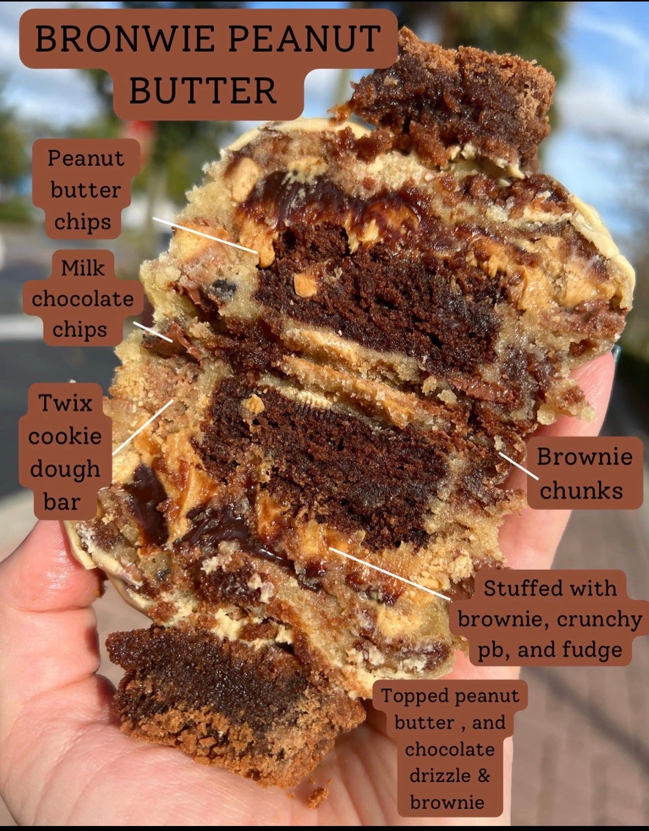 Brownie peanut butter - Crushin' on Cookies