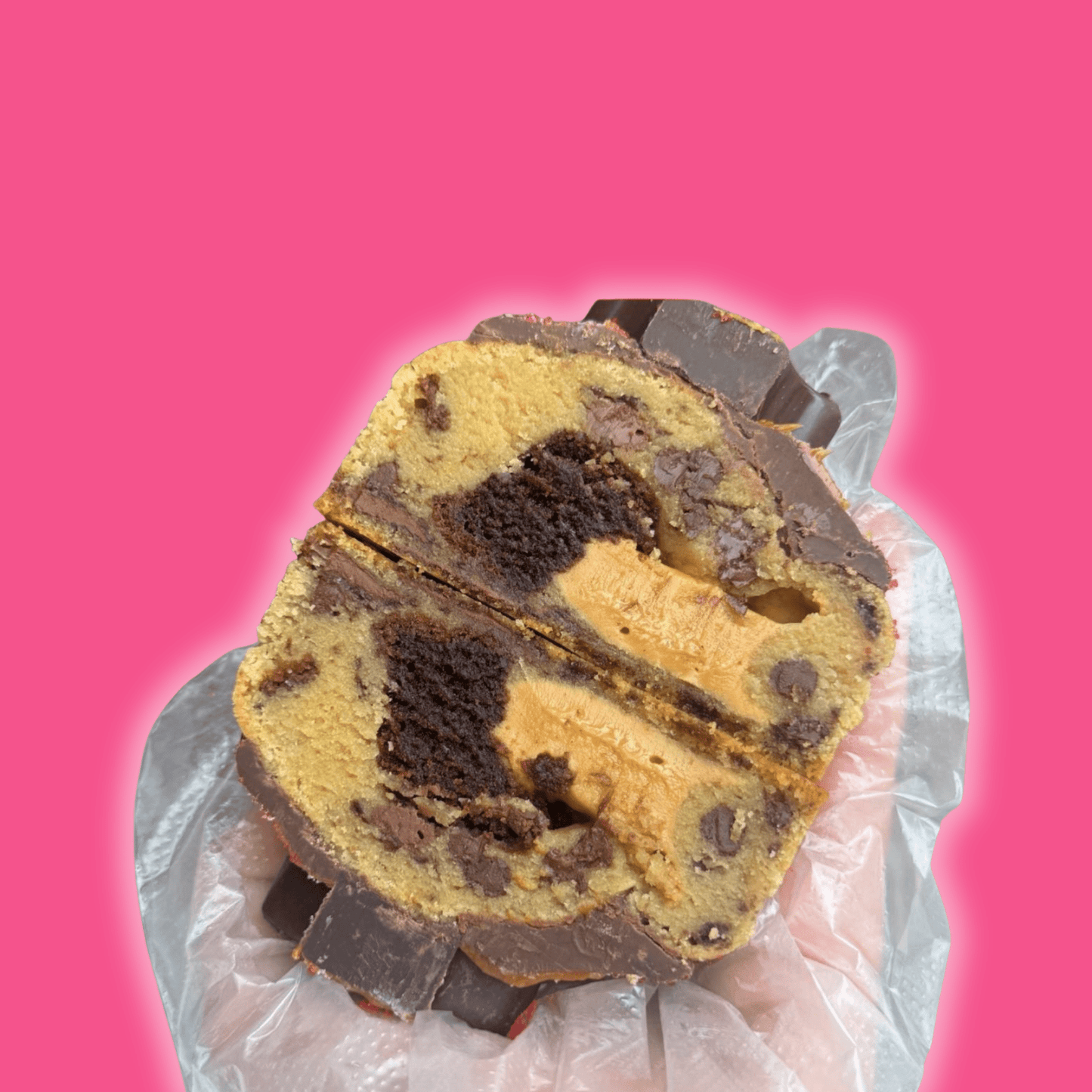 Brownie Peanut Butter Stuffed Cookie - Crushin' on Cookies