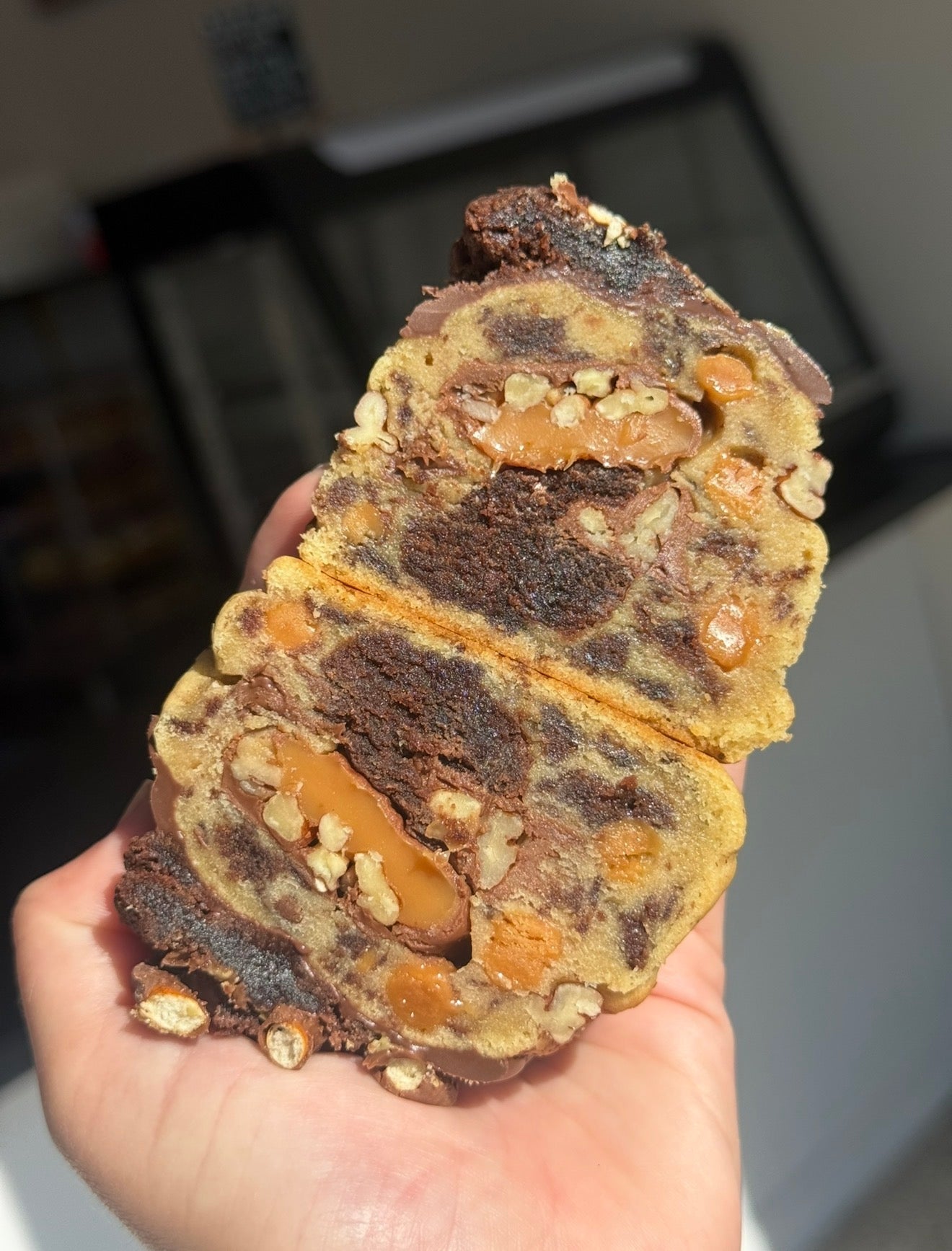 Brownie caramel