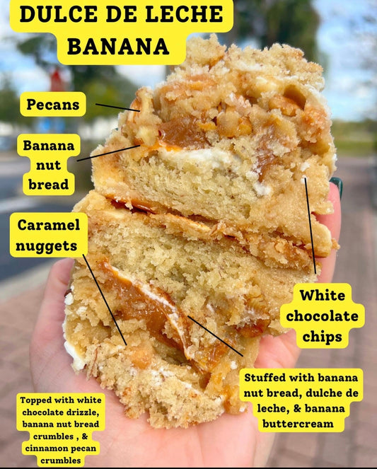 Banana Dulche de leche - Crushin' on Cookies