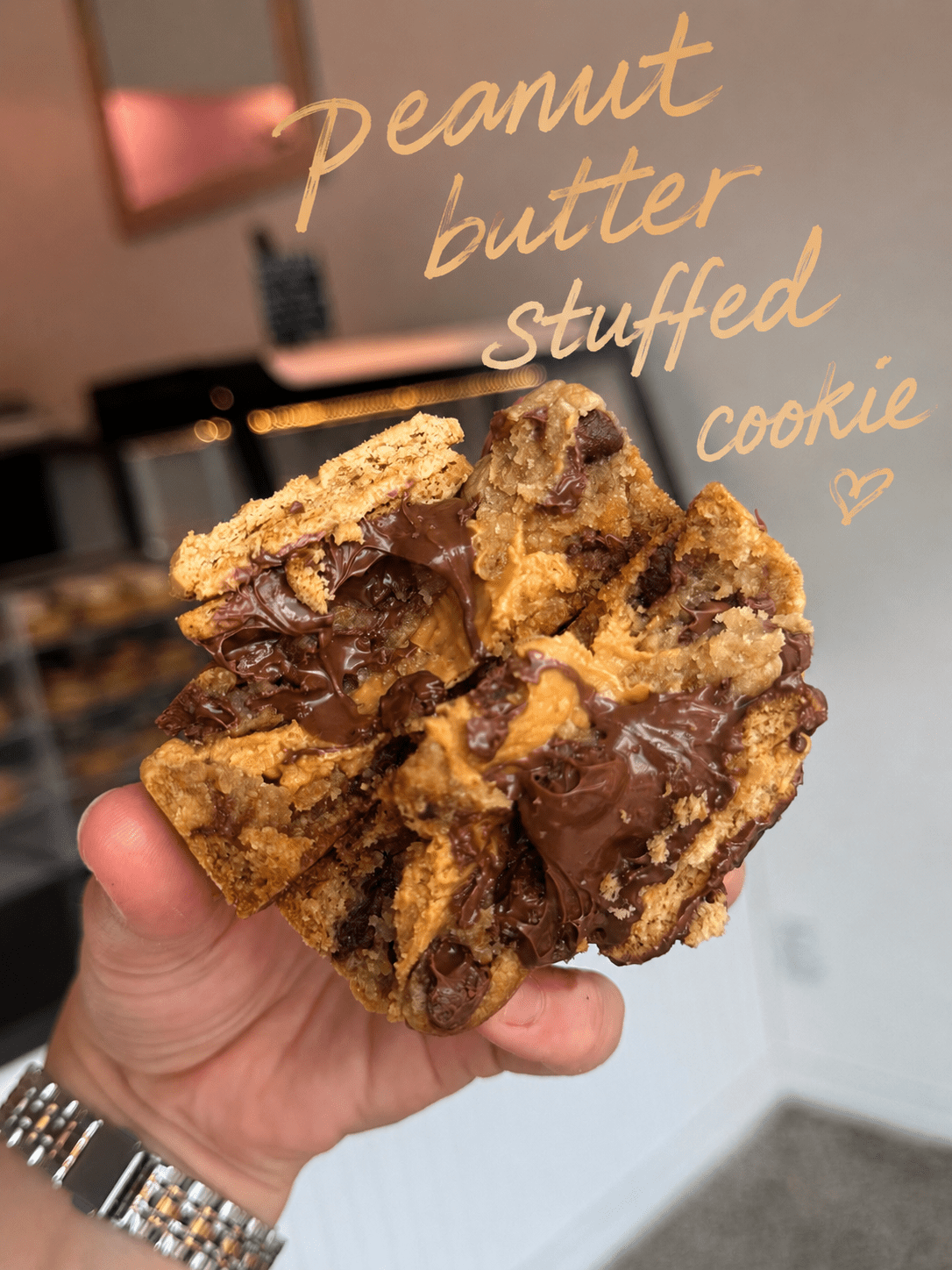 Peanut butter stuffed cookies - Crushin' on Cookies