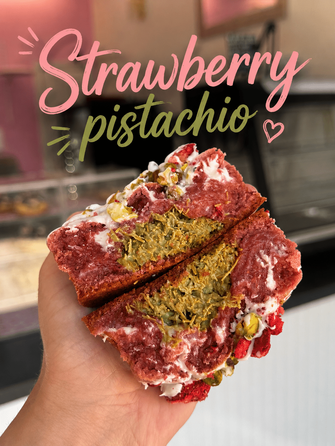 Strawberry pistachio - Crushin' on Cookies